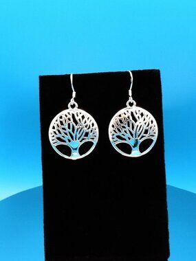 Destinelle Filigree Tree of Life 925 Sterling Silver Earrings Gift Packaged